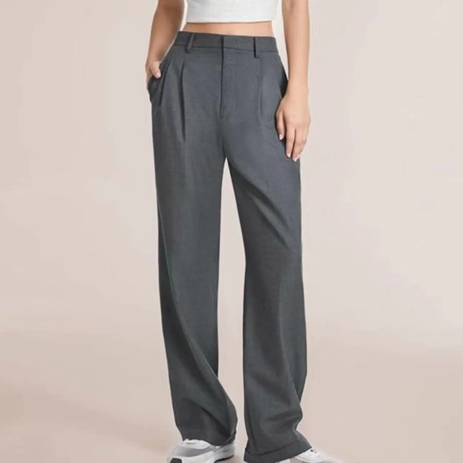 Women's Fall Fashion 2024 Wide Leg Pants Work Business Casual Trousers High Waisted Palazzo Trousers Office Flowy Dress Pants