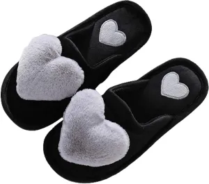 Womens Fuzzy Fluffy Cozy Warm Super Soft Slippers - Winter Indoor Plush Slippers for Men & Women - Anime Christmas Snow Globes Gifts 2023