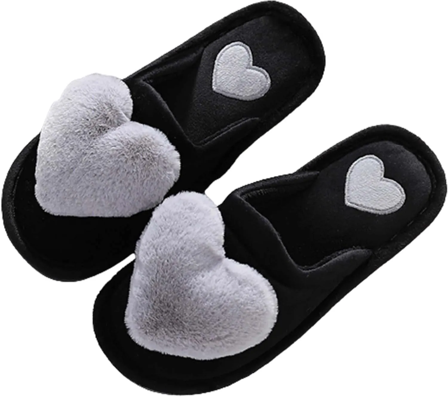 Womens Fuzzy Fluffy Cozy Warm Super Soft Slippers - Winter Indoor Plush Slippers for Men & Women - Anime Christmas Snow Globes Gifts 2023