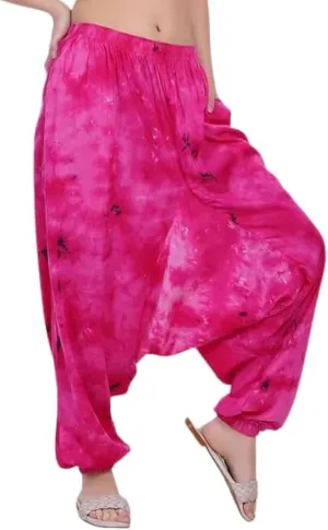Women's Harem Pants | Yoga Trousers for Women Bohemian Beach Pants | Hippie Palazzo Pants Boho Joggers Yoga Pants with Pockets for Women | Womens Dress Pants Comfy Flowy Hippie Clothes Capri Pants