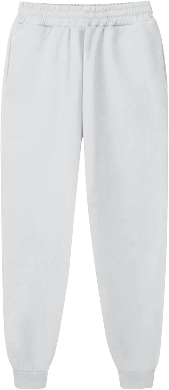Womens High Waisted Sweatpants with Pockets 2024 Fall Y2k Jogger Pants Baggy Lounge Trousers Cinch Bottom Sweatpants