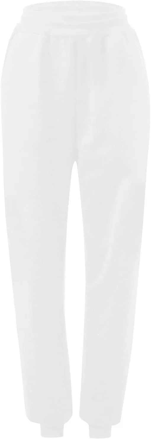 Womens High Waisted Sweatpants with Pockets 2024 Fall Y2k Jogger Pants Baggy Lounge Trousers Cinch Bottom Sweatpants