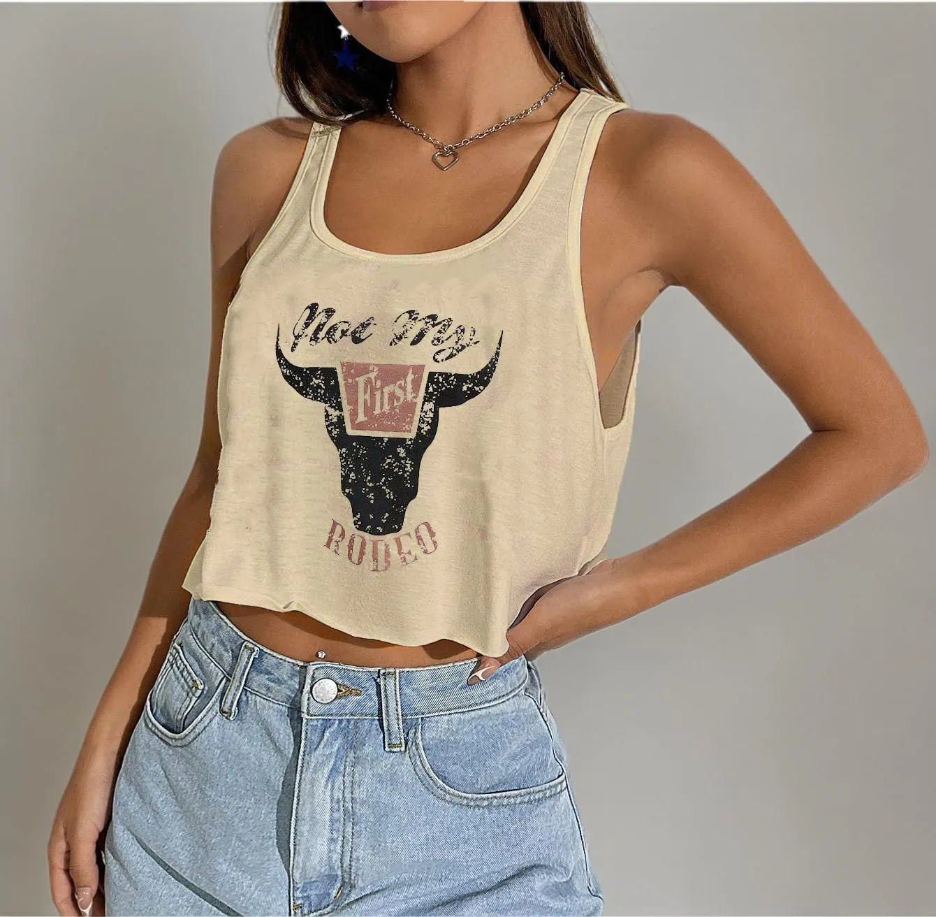 Womens Sexy Crop Tops Loose Fit Cropped Tank Tops for Teen Girls