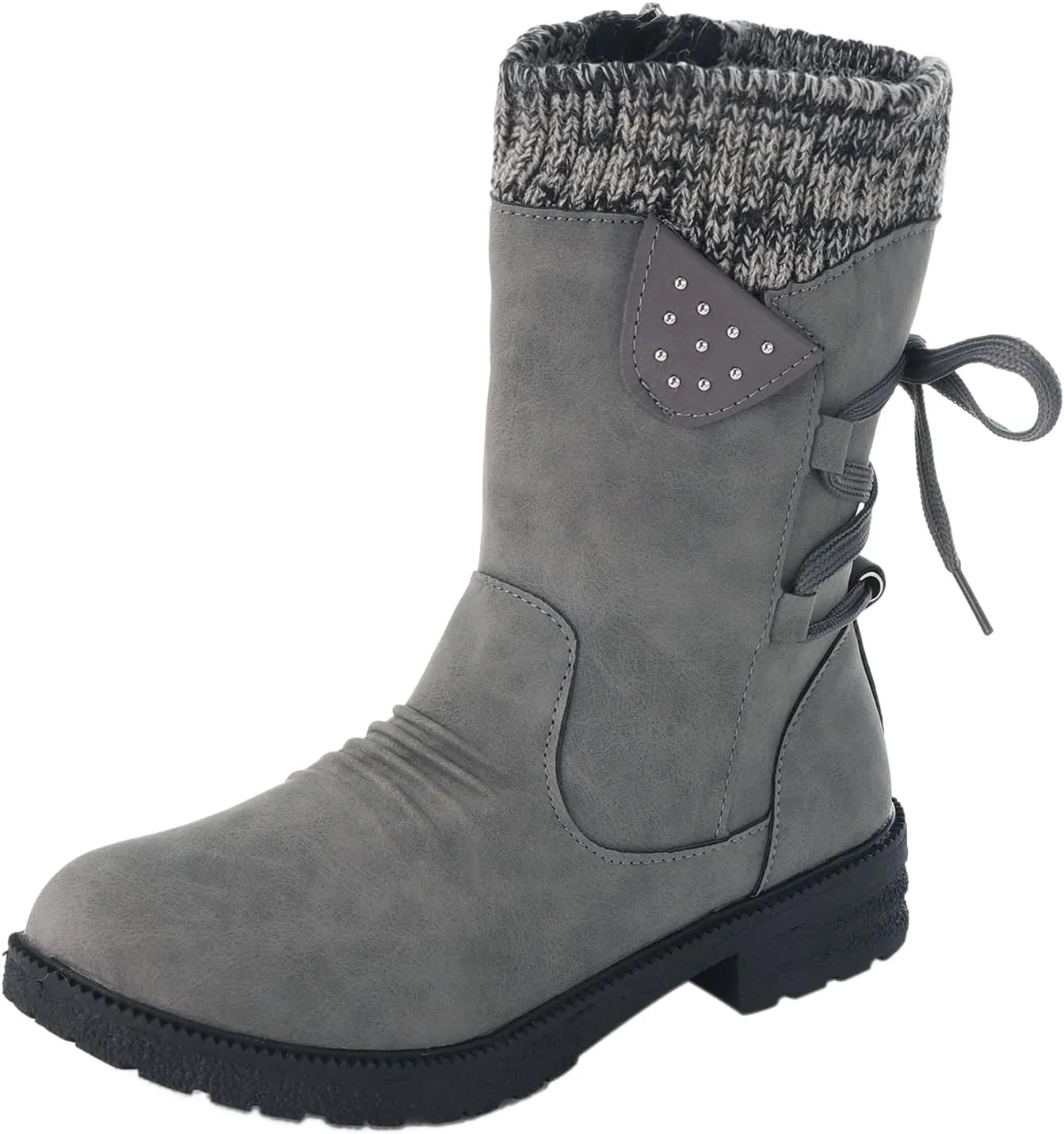 Women's Snow Boots Size 9 Womens Winter Snow Boots Waterproof Insulated Slip on Womens Winter Boots Size 9 Wide Womens Pull on Winter Boots 8.5 Botas De Mujer Para El Frio De Vestir Con Tacones
