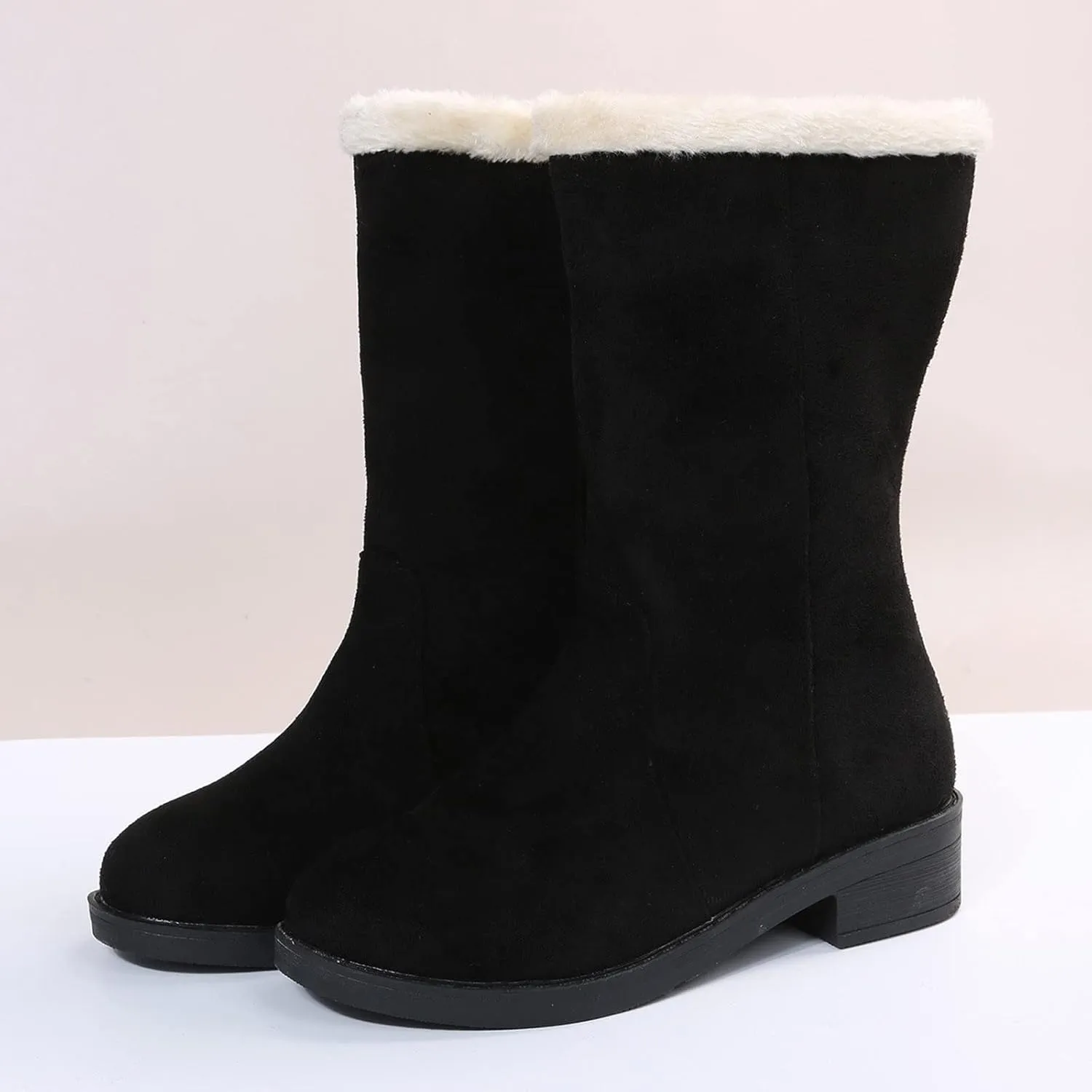 Women's Snow Boots Slip on Womens Insulated Waterproof Winter Snow Boots Cute Winter Boots for Women 2023 Wide Snow Boots for Women Wide Width Botas De Trabajo Para Mujeres Contra El Agua