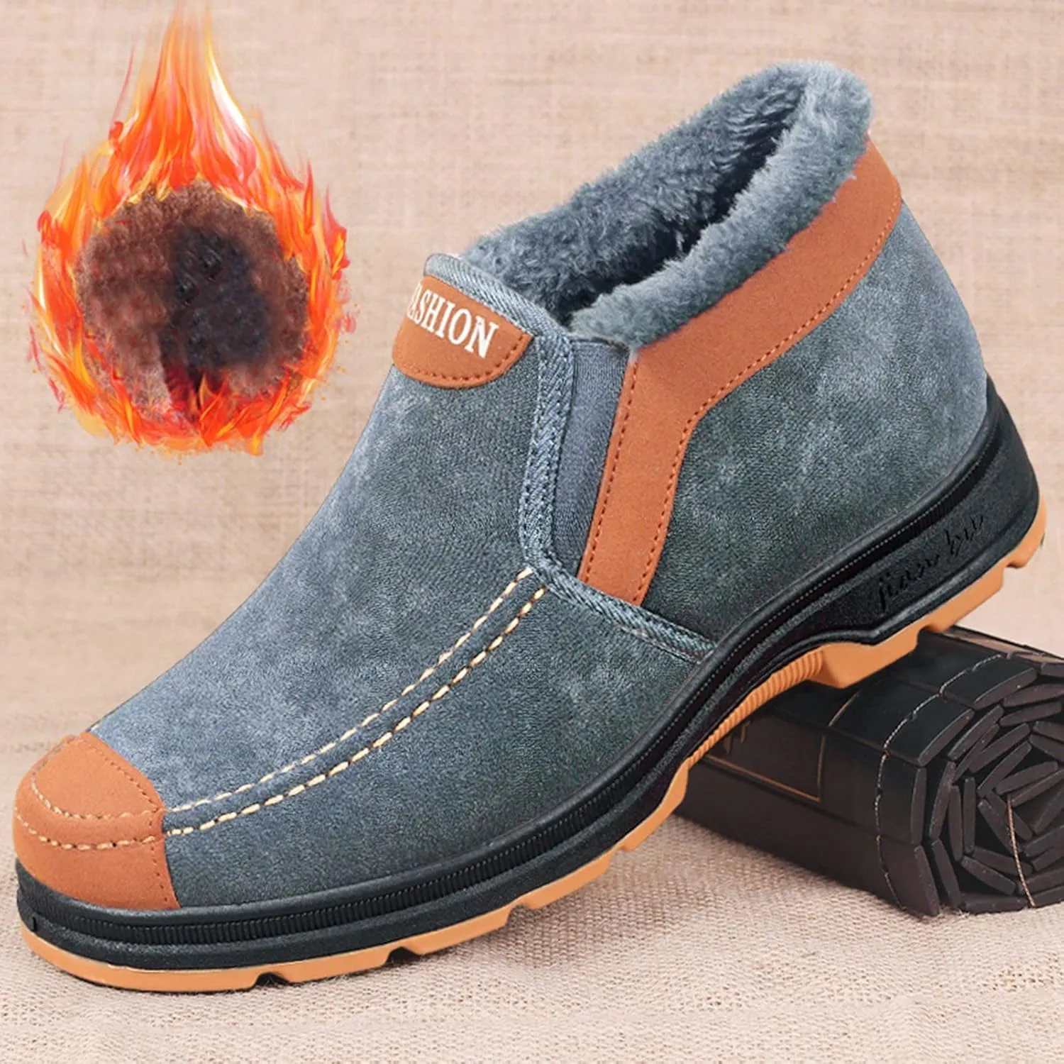Women's Snow Boots Waterproof Insulated Knee High Waterproof Womens Winter Boots Winter Fur Boots Women Size 8 Mid Calf Winter Boots for Women with Fur Snow Shoes for Women Wide