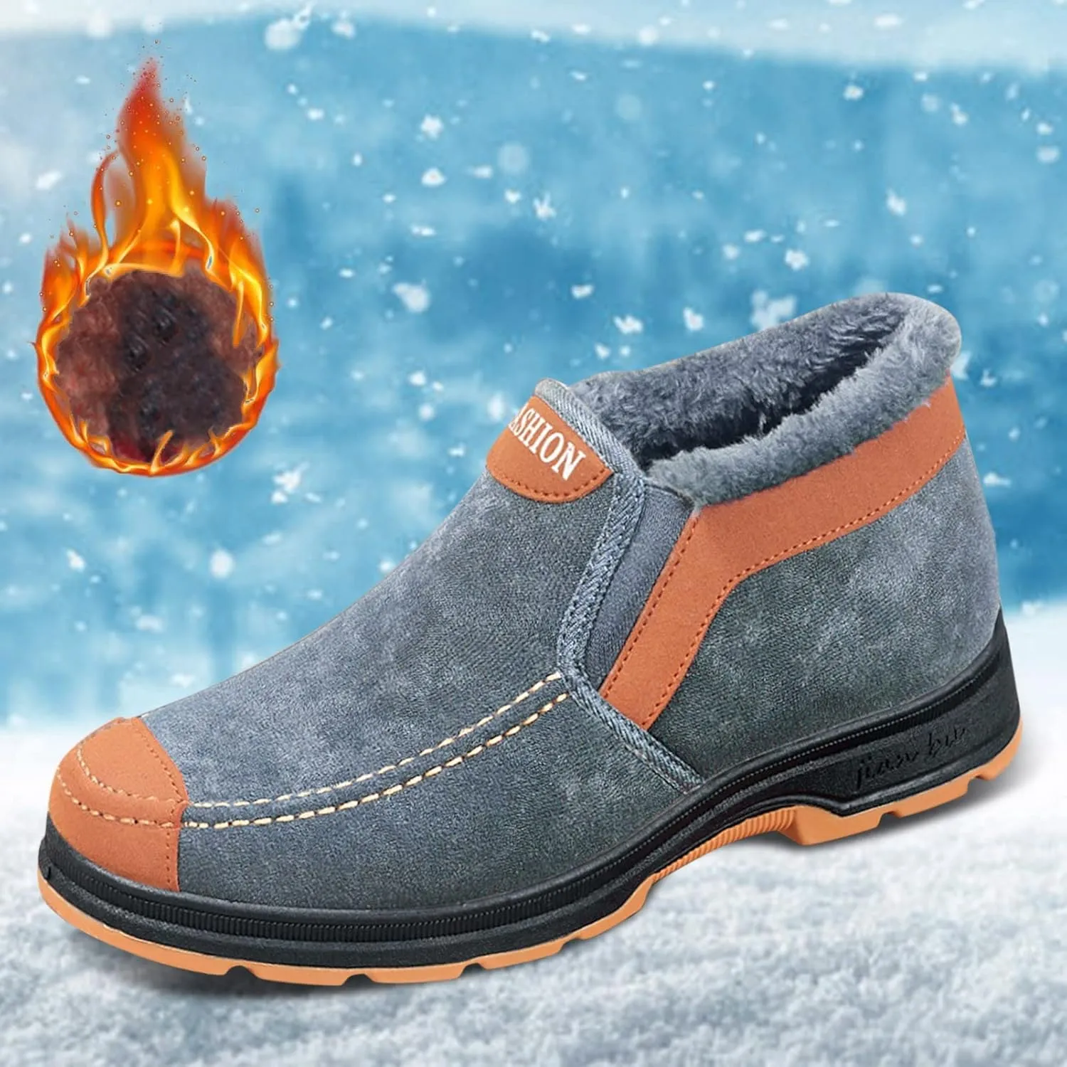 Women's Snow Boots Waterproof Insulated Knee High Waterproof Womens Winter Boots Winter Fur Boots Women Size 8 Mid Calf Winter Boots for Women with Fur Snow Shoes for Women Wide