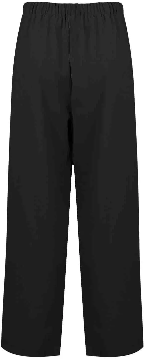 Women's Straight Leg Casual Baggy Trousers Pants with Pockets High Waisted Drawstring Linen Beach Trousers Plus Size