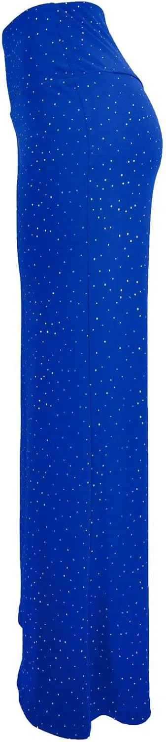 Women's Stretchy Wide Leg Yoga Pants Casual Comfy High Waist Palazzo Lounge Pants Loose Dance Trousers Comfy Slacks