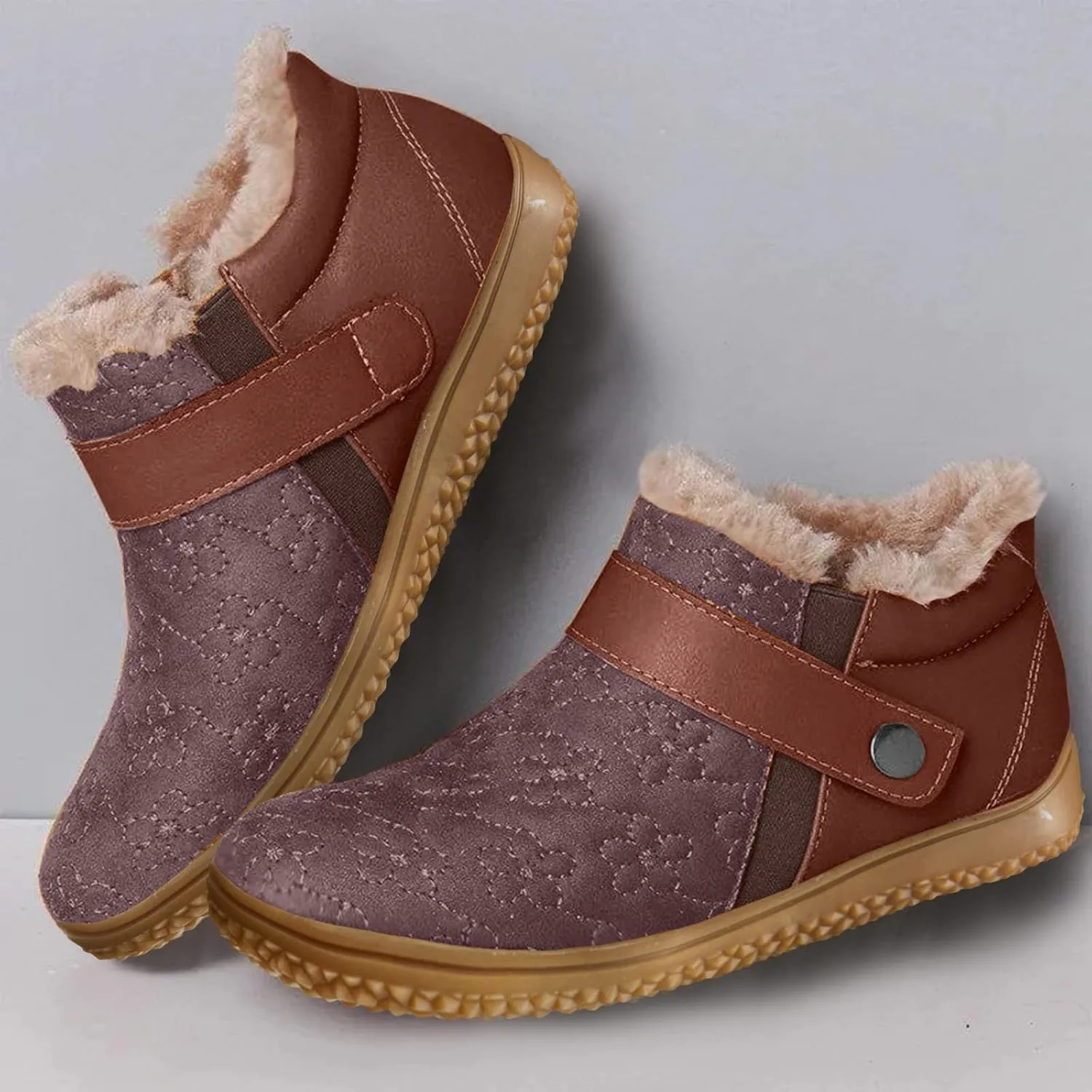 Womens Waterproof Winter Boots with Arch Support Wide Width Non Slip Winter Work Boots for Women Winter Boots for Women 8.5 Wide Outdoor Boots Women Warm Botas Nieve Mujer
