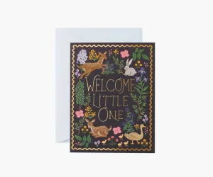 Woodland Welcome Little One - Baby Greeting Card