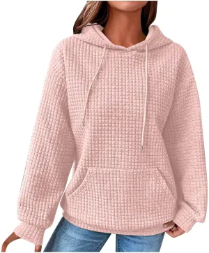 XUNRYAN Womens Waffleknit Shacket Jacket 2023 Fall Fashion Long Sleeve Casual Button Down Shirts Jackets Zip Up Hoodie Coat