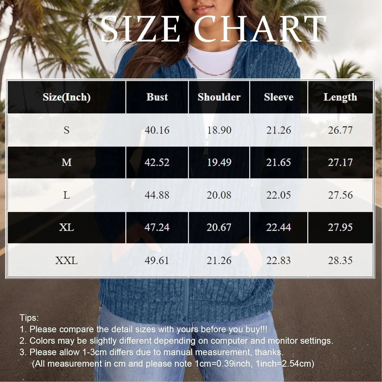 Zip Up Hoodie Women Drawstring Ribbed Knit Sweater Hoodie Long Sleeve Shirt Open Front Cardigan Fall Outfits with Pocket